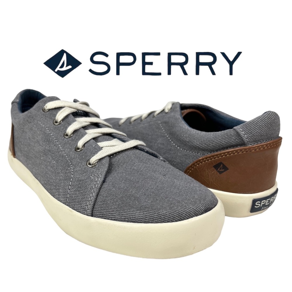 Sperry | Youth Boy 5 Tuck LTT‎ Memory Foam Lace-Up Canvas Sneaker Shoe SCK261763